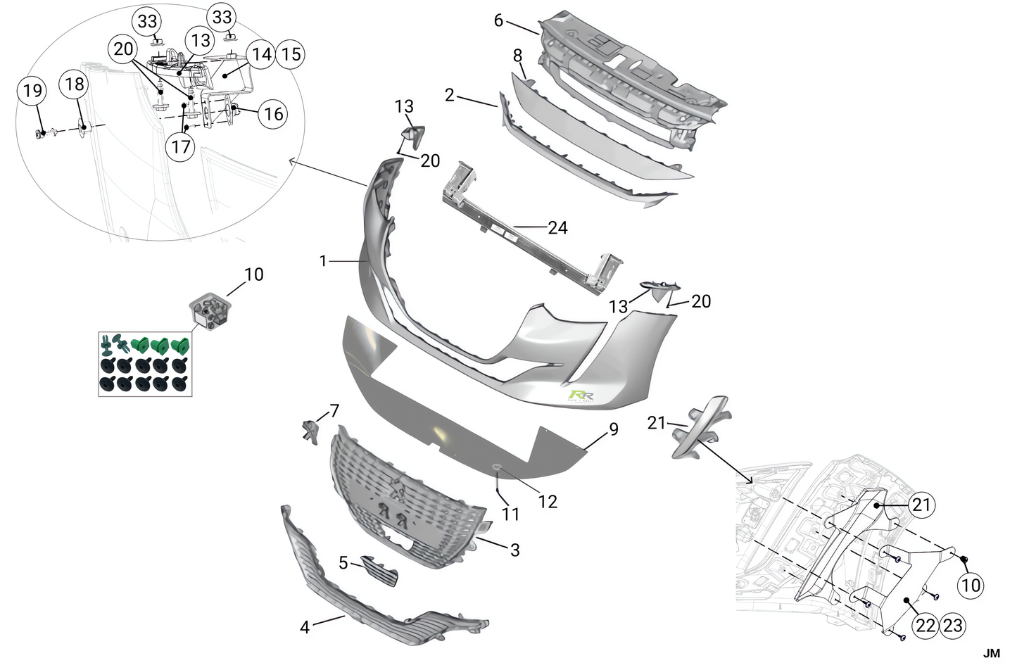 R1A - Front Bumper - Race and Rally