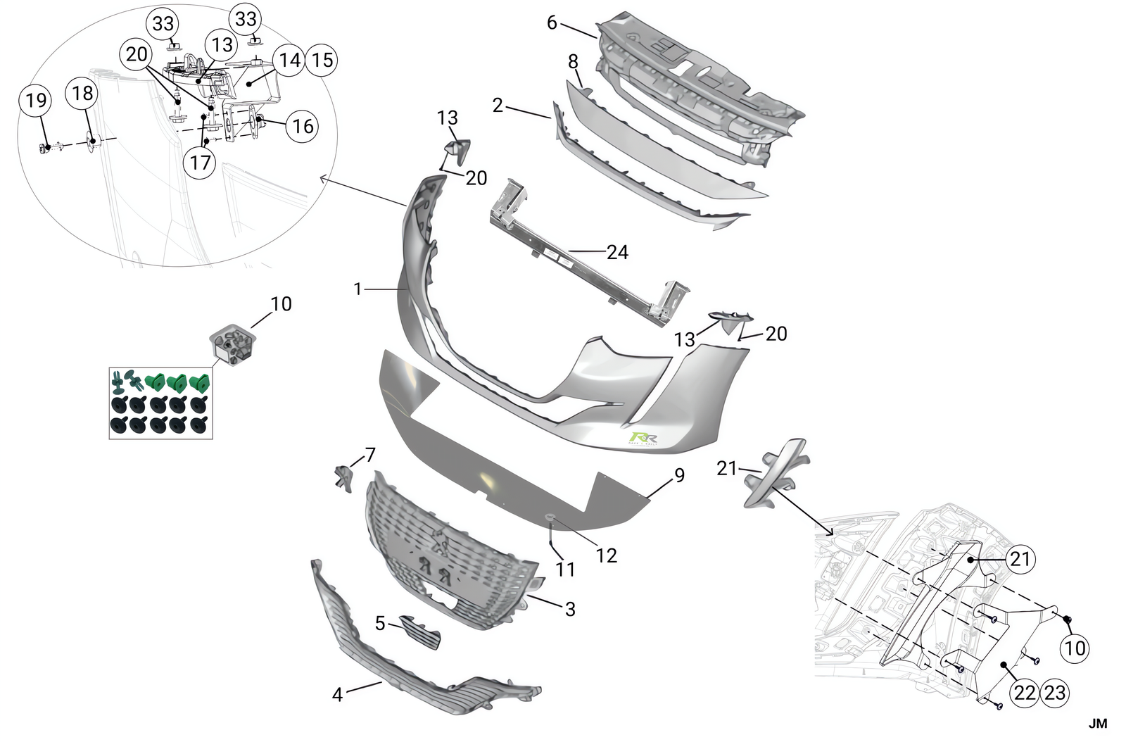 R1A - Front Bumper - Race and Rally