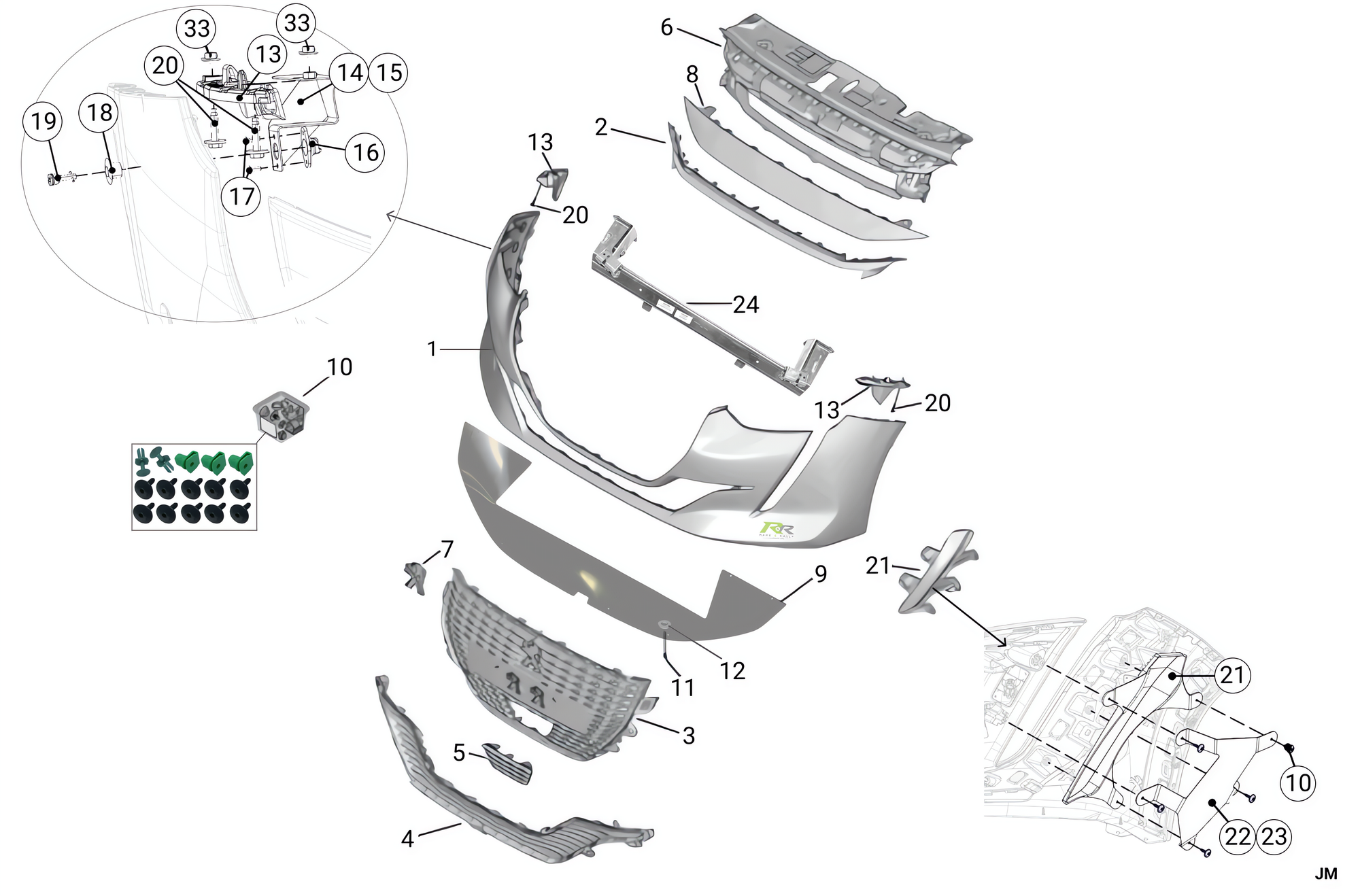 R1A - Front Bumper - Race and Rally
