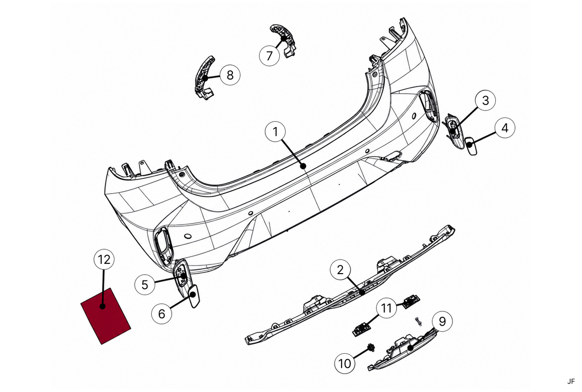 R1B - Rear Bumper - OR4