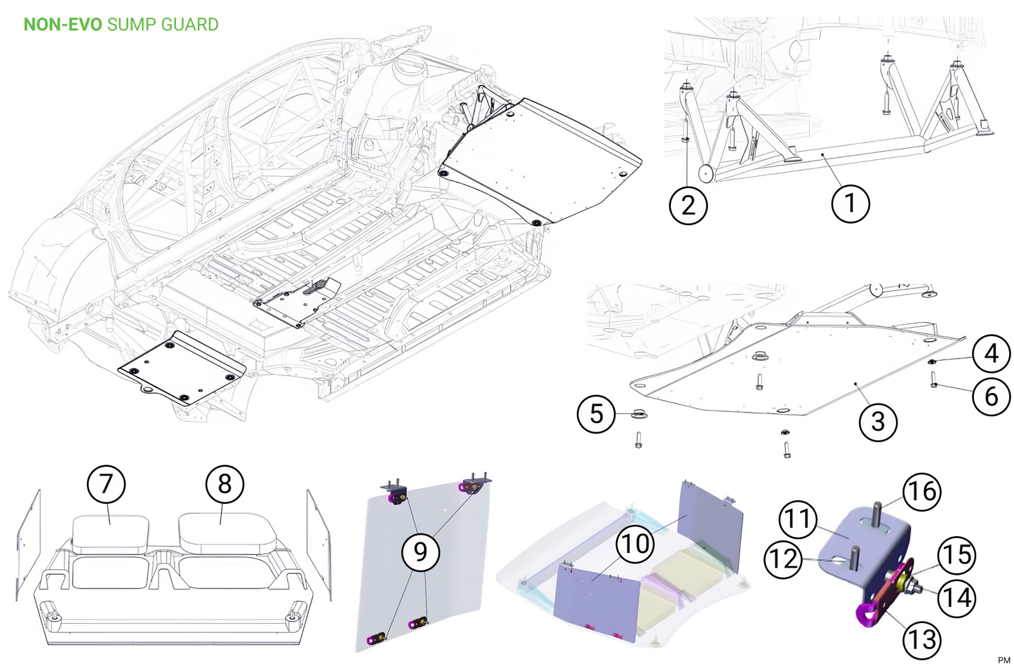 R6A - Front Sumpguard - NON-EVO