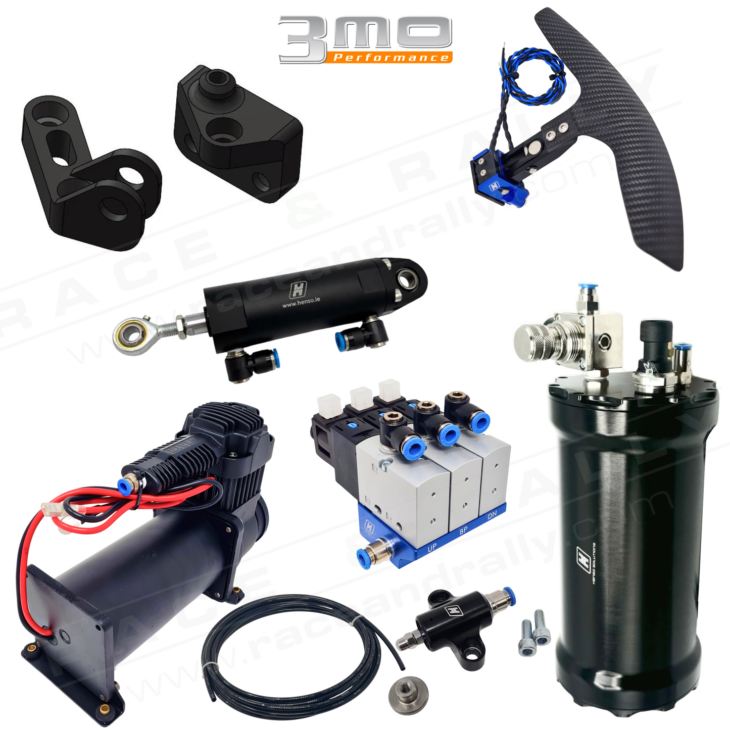 Complete Pneumatic Paddle Shift Kit for 3MO FTX Gearbox - Race and Rally