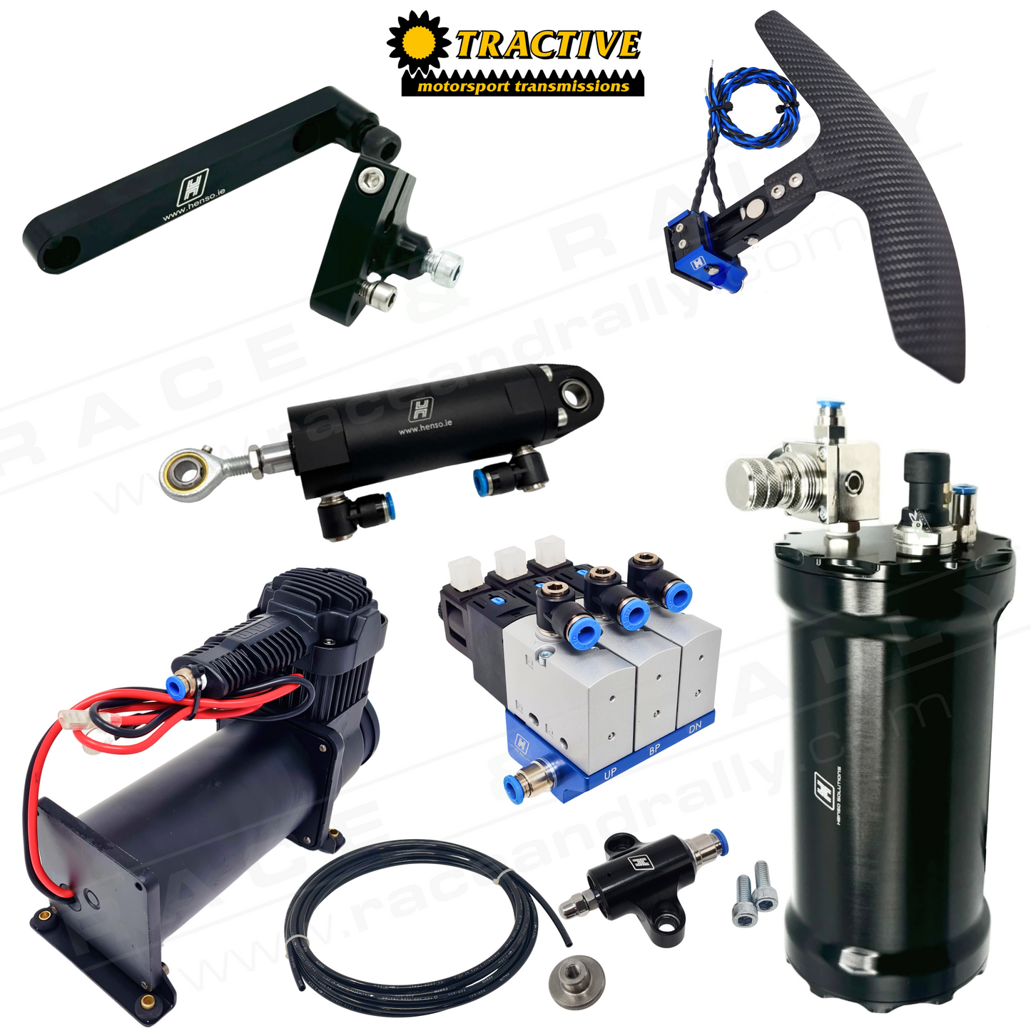 Complete Pneumatic Paddle Shift Kit for Tractive RD906 / RD905 Gearbox - Race and Rally