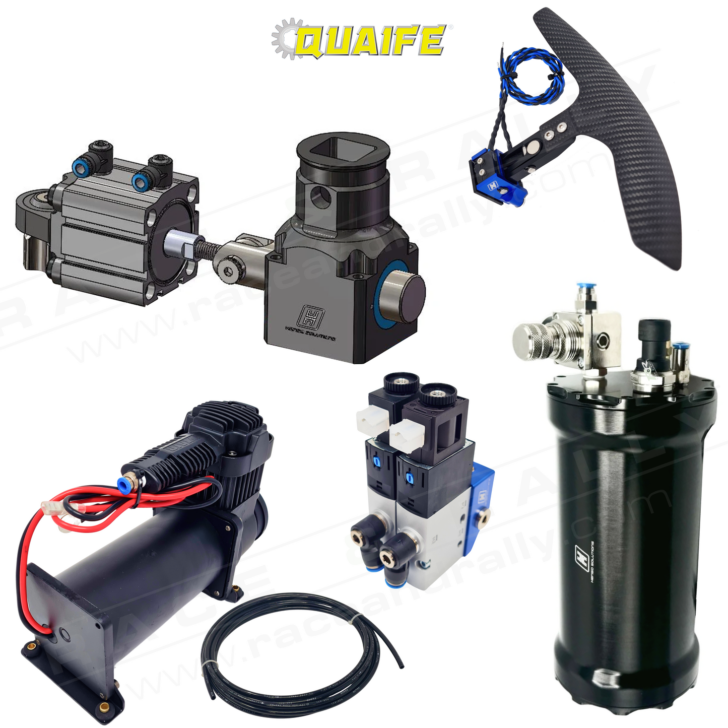 Complete Pneumatic Paddle Shift Kit for Quaife 60G Gearbox - Race and Rally