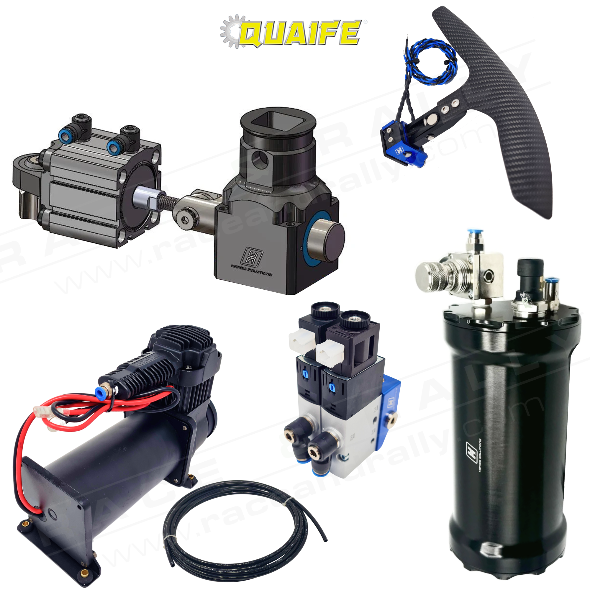 Complete Pneumatic Paddle Shift Kit for Quaife 60G Gearbox - Race and Rally