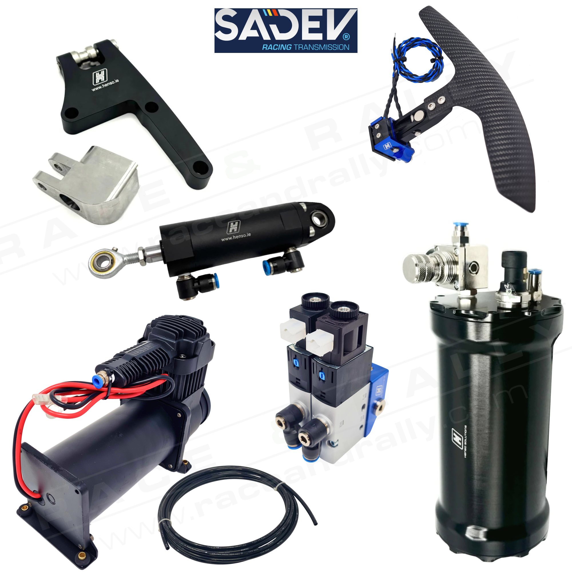 Complete Pneumatic Paddle Shift Kit for Sadev SCL82-17 Gearbox - Race and Rally