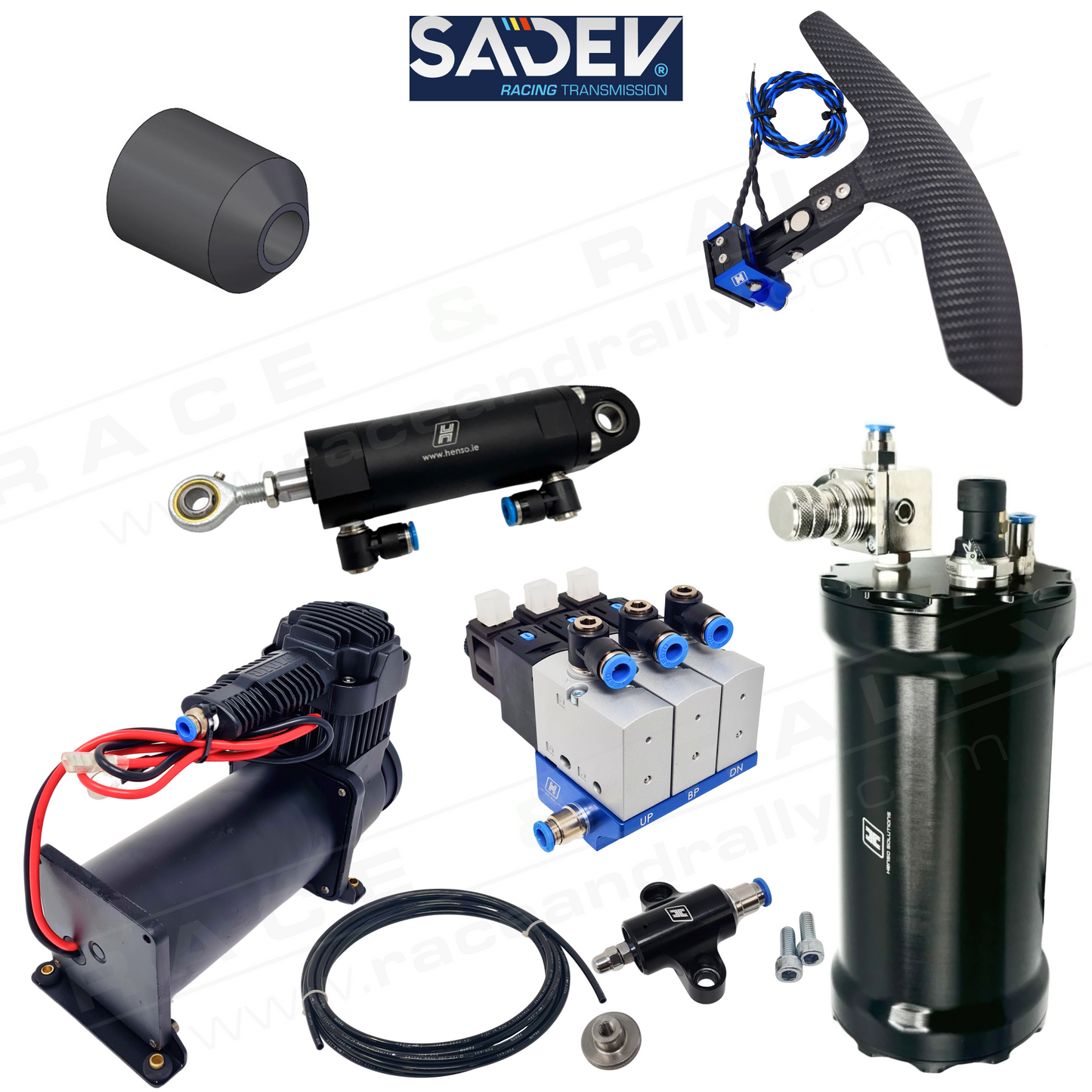 Complete Pneumatic Paddle Shift Kit for Sadev SL90-20 Gearbox - Race and Rally