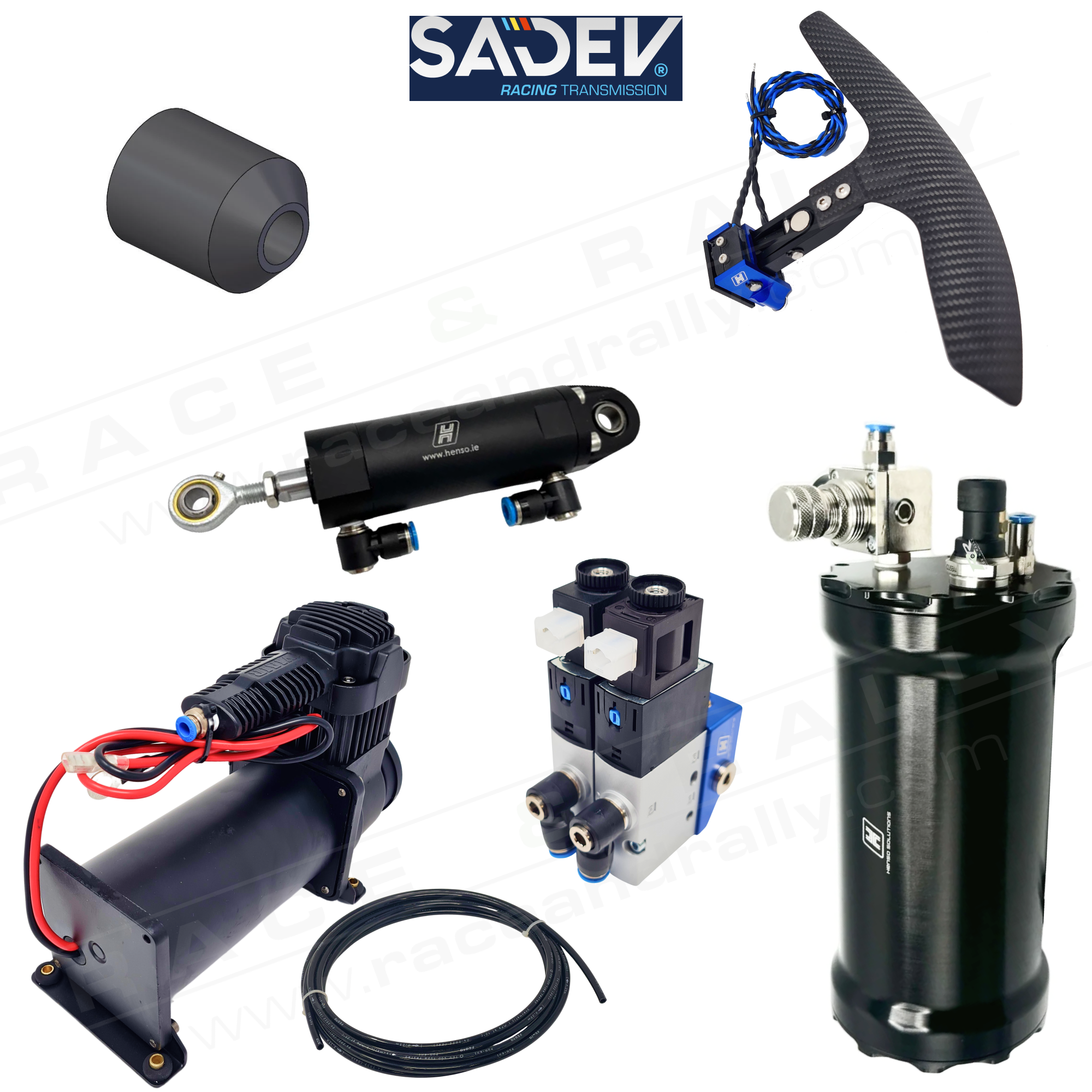 Complete Pneumatic Paddle Shift Kit for Sadev SL90-20 Gearbox - Race and Rally