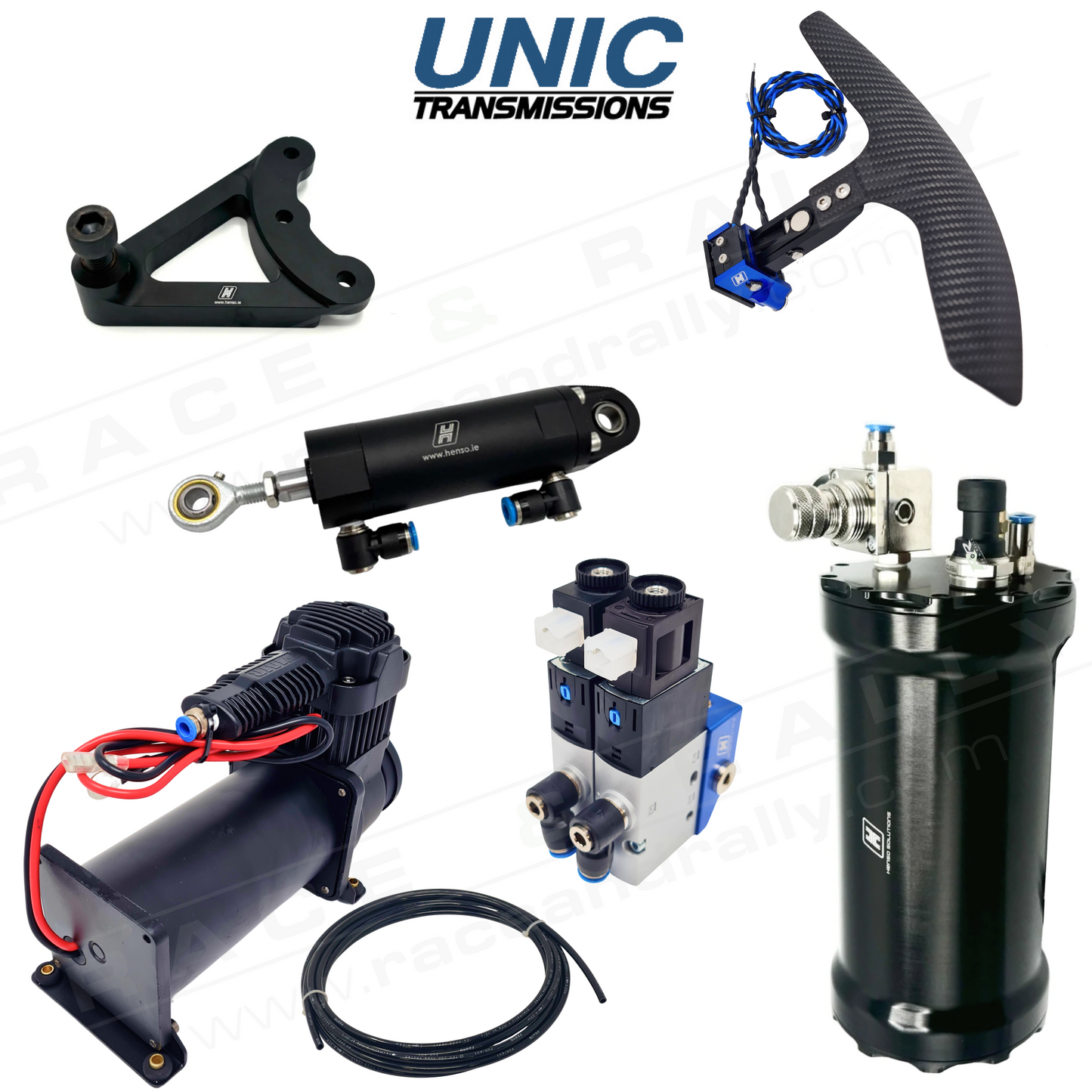 Complete Pneumatic Paddle Shift Kit for Unic 5-Speed Gearbox - Race and Rally
