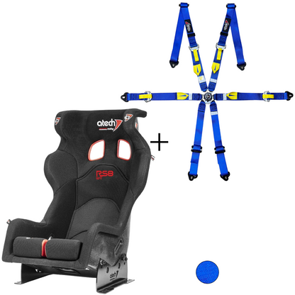 Atech Carbon RS8 Racing Seat & Harness Bundle