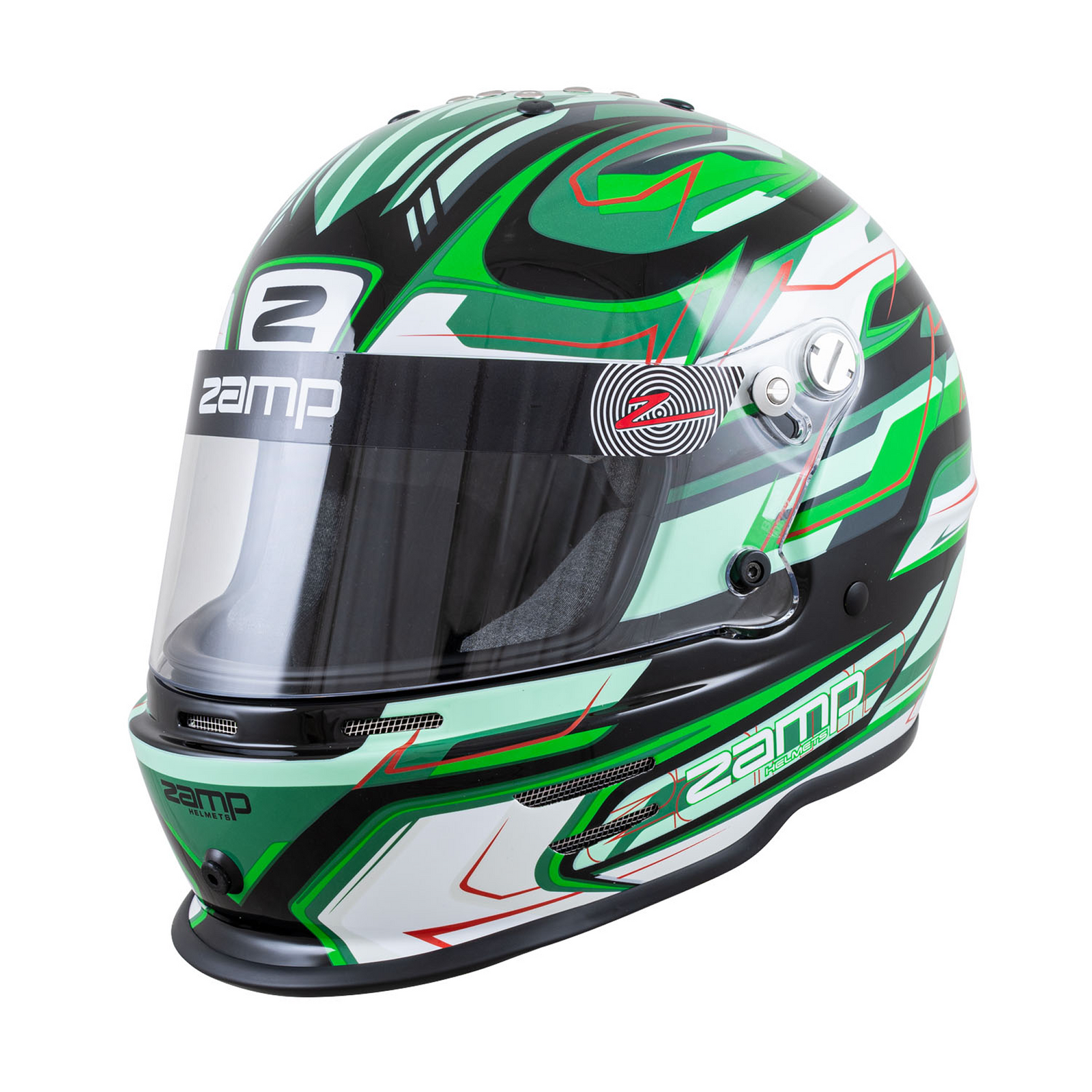 RZ 42 Youth Karting Helmet - Green / Black - Race and Rally