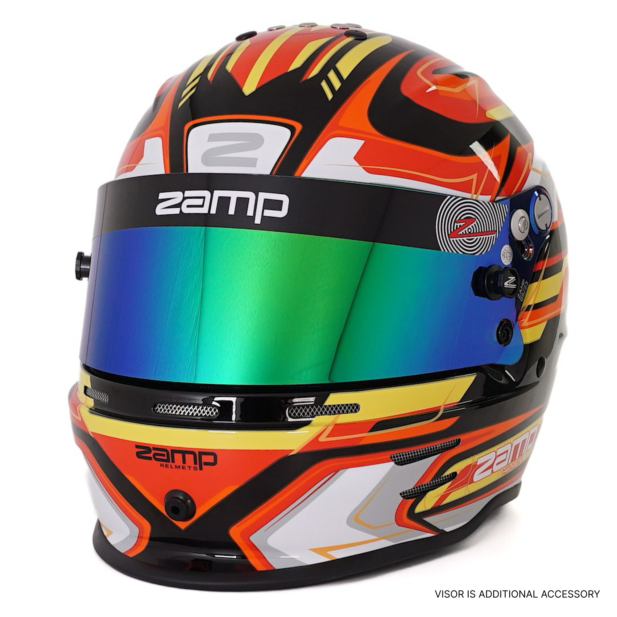 RZ 42 Youth Karting Helmet - Red / Black - Race and Rally