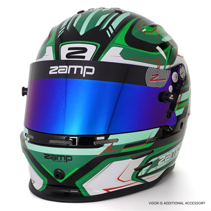 RZ 42 Youth Karting Helmet - Green / Black - Race and Rally