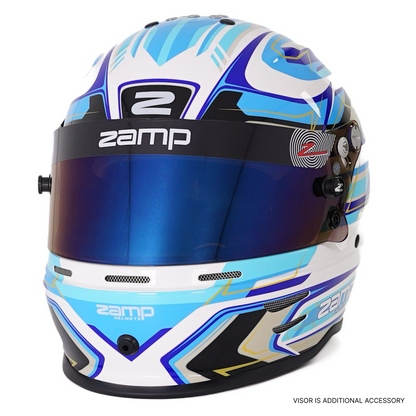 RZ 42 Youth Karting Helmet - Blue / White - Race and Rally