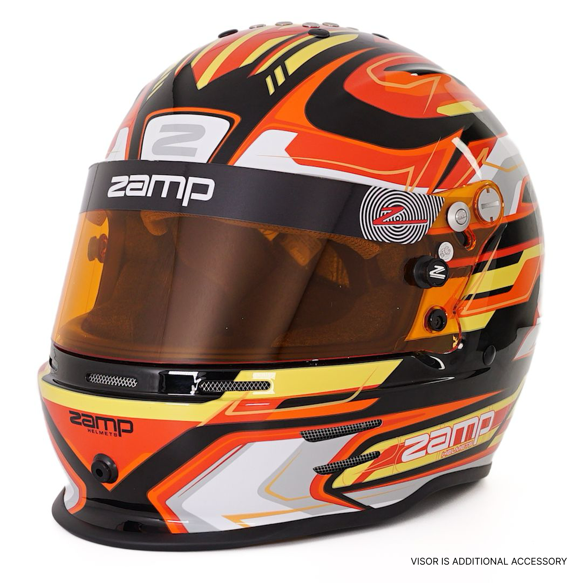 RZ 42 Youth Karting Helmet - Red / Black - Race and Rally