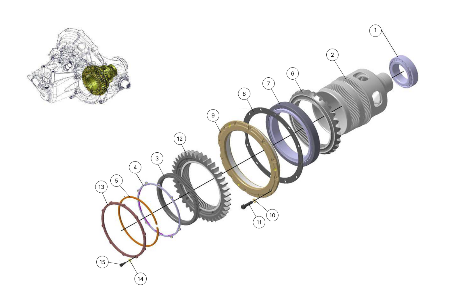 7 - Rear Connection Tube Assembly - Race and Rally