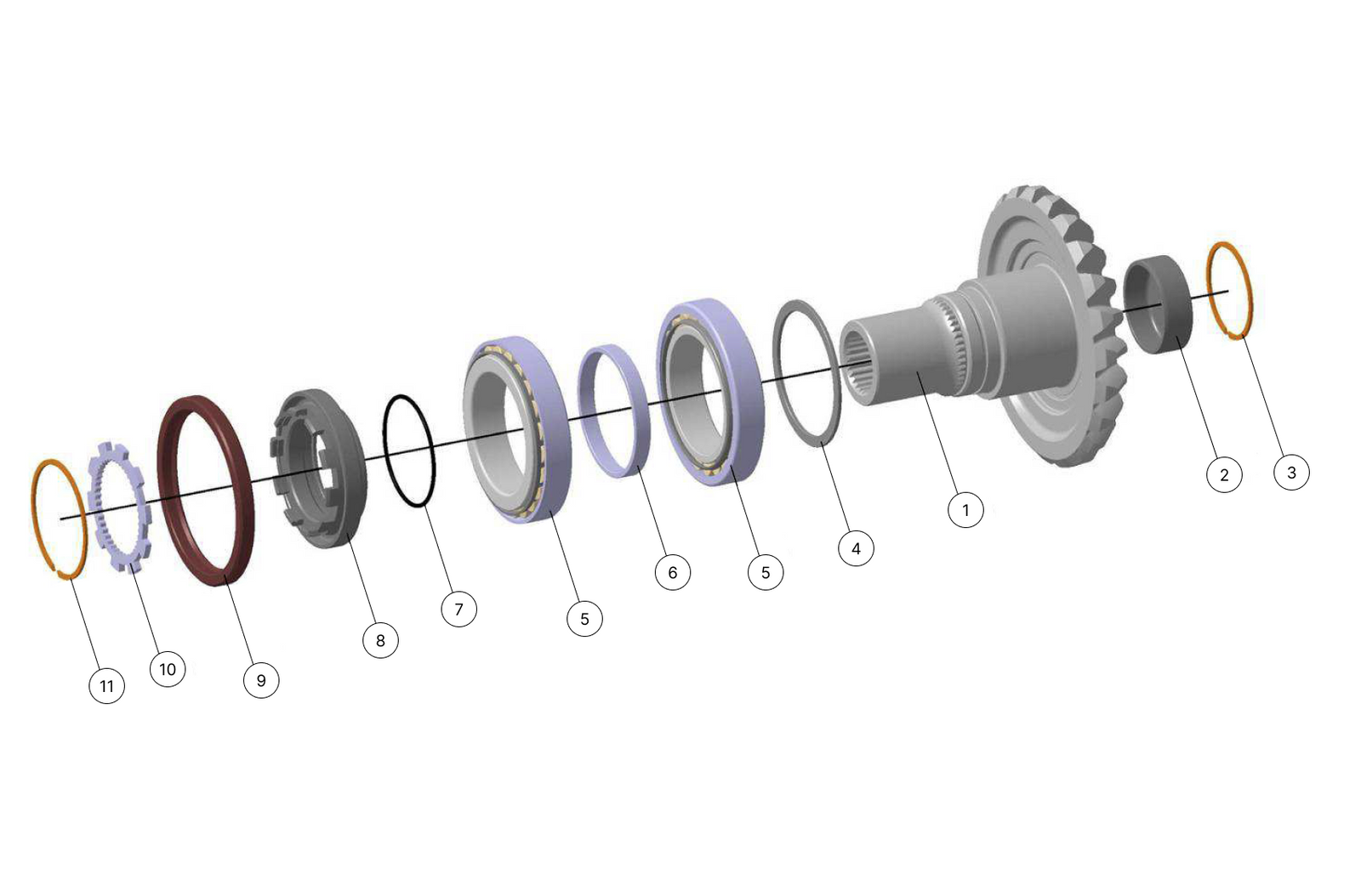 8 - Rear Output Line - Race and Rally