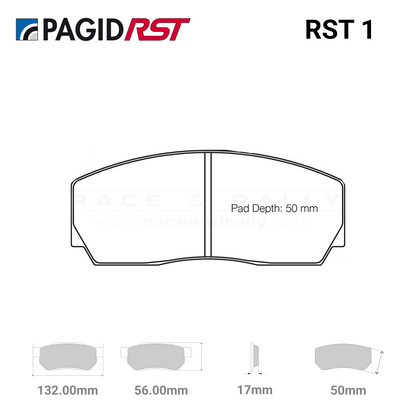 Pagid Racing 1361 Brake Pads - RST 1 Compound