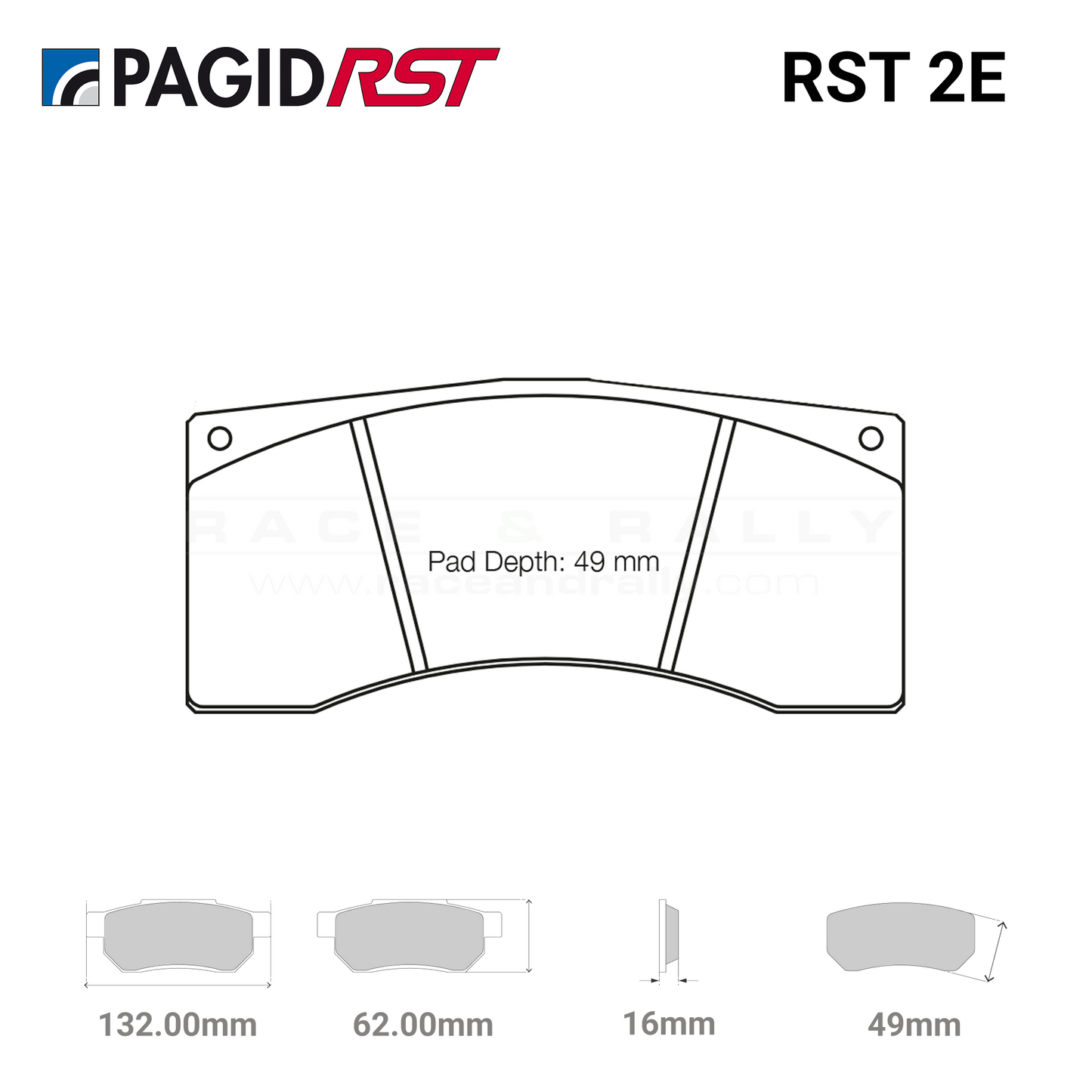 Pagid 1595 - RST 2E Brake Pads
