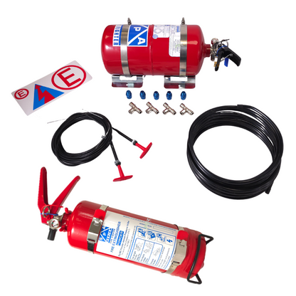 SPA FireFighter Mechanical 4 ltr with 2.0 Kg ABC Powder Handheld Rally Pack - Race and Rally