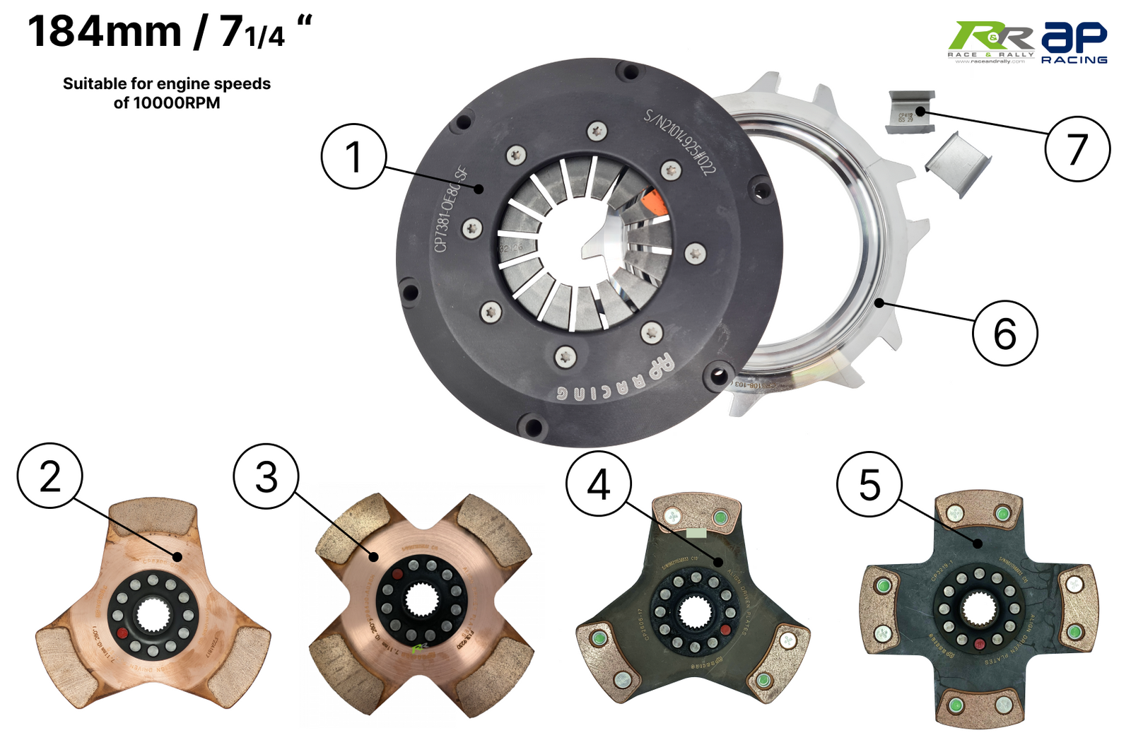 Single Disc Tower Clutch - 184mm / 7.25"