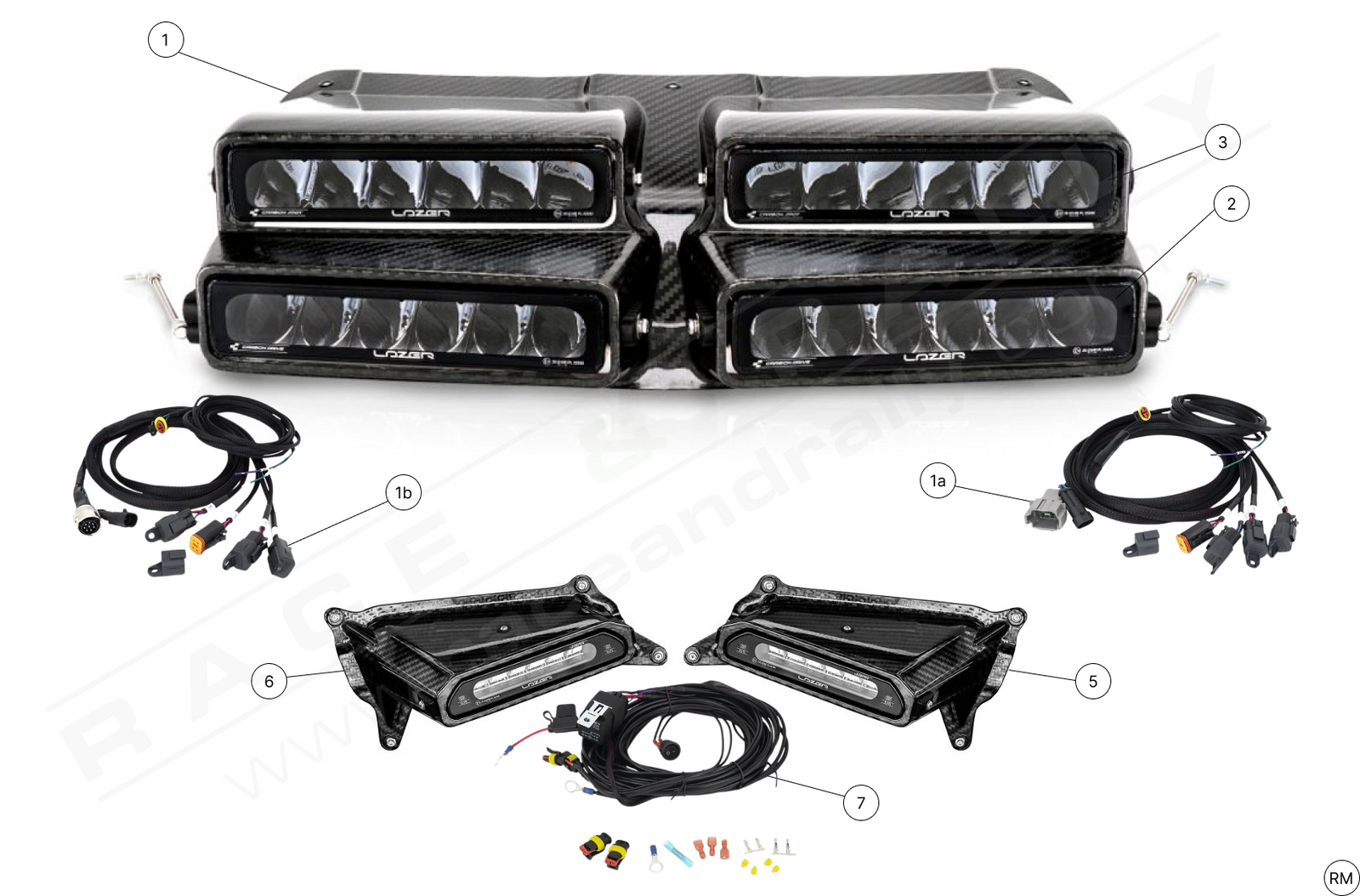 Lazer Lampod Kit - Race and Rally