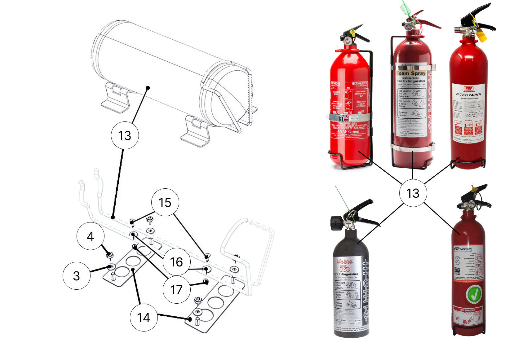 T3C - Fire Extinguisher - Race and Rally