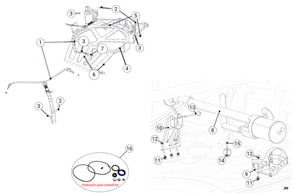 T3P - Spare Wheel Strap & Jack - Race and Rally