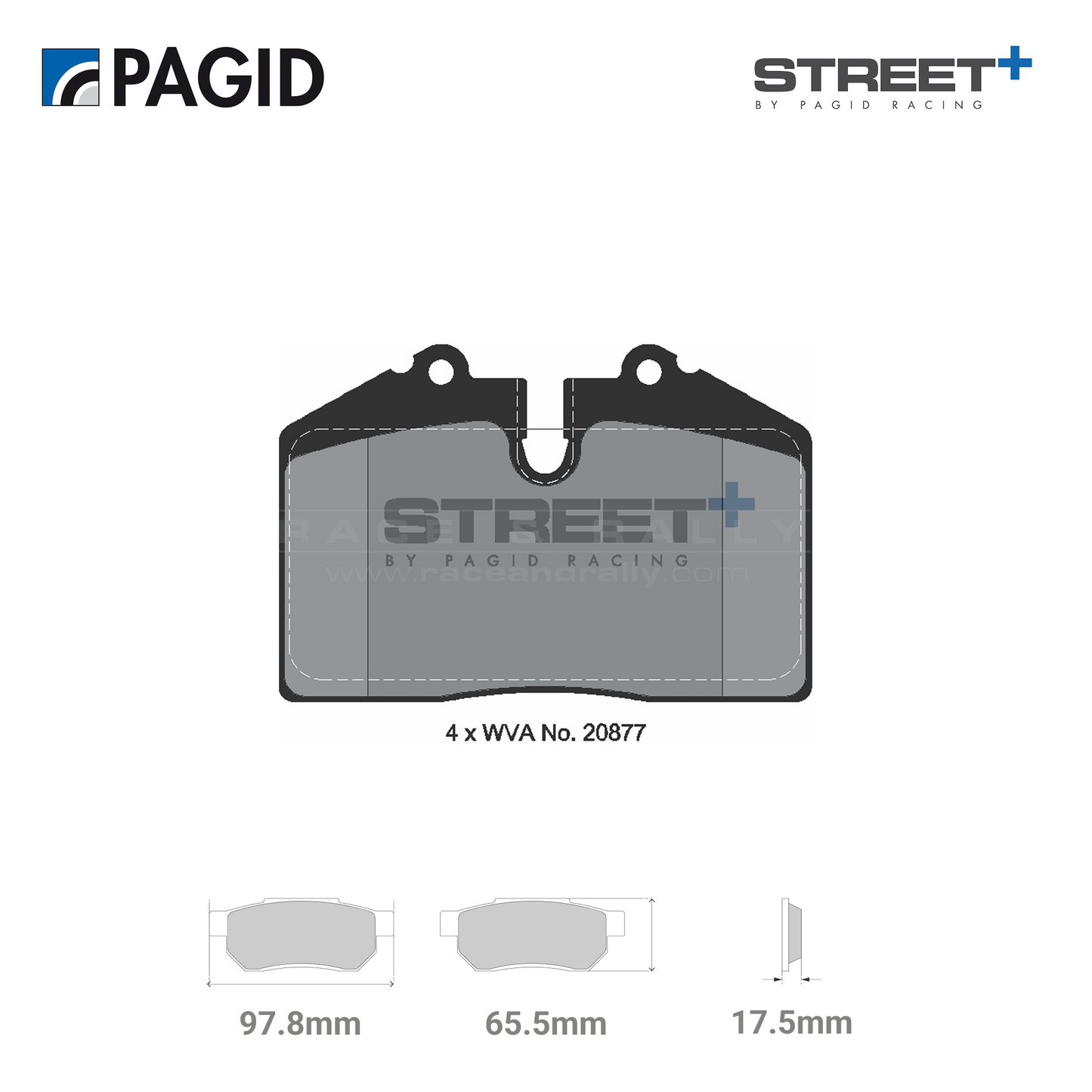 T8002SP2001 Pagid Street+ Brake Pad Set