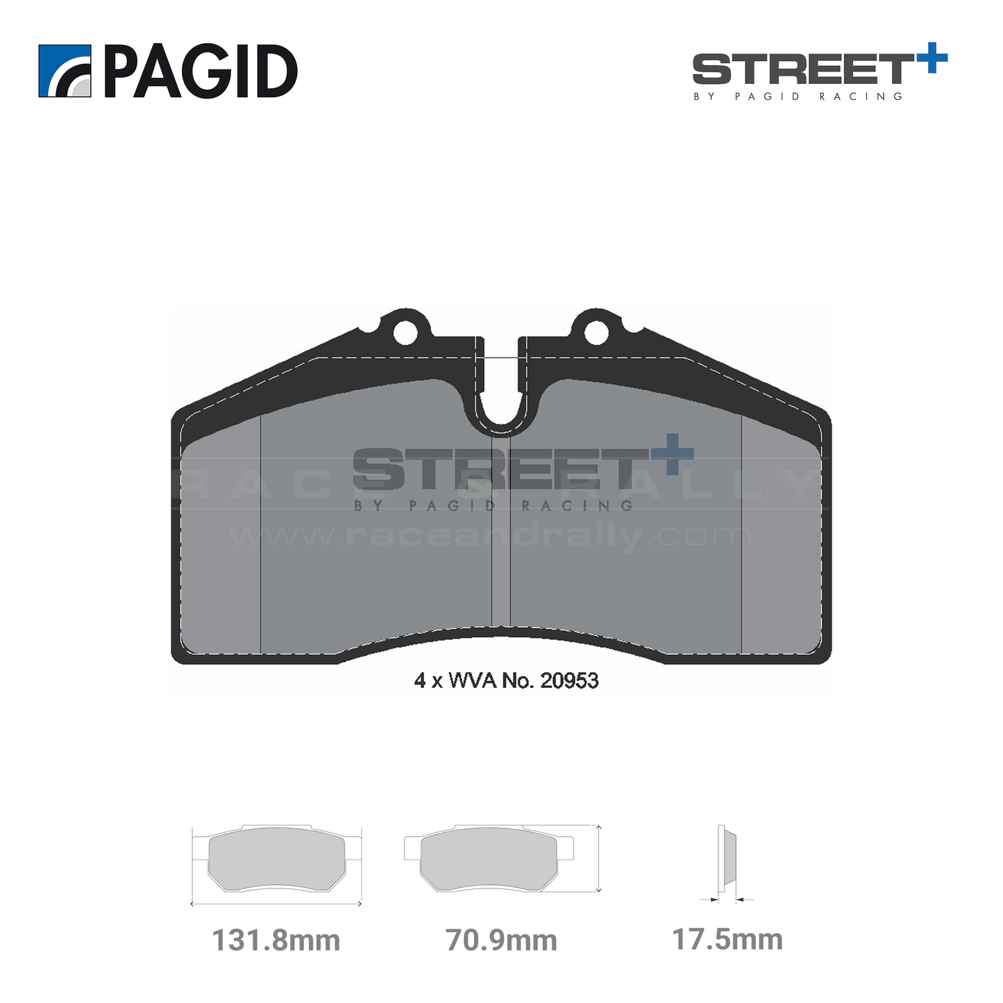 T8003SP2001 Pagid Street+ Brake Pad Set