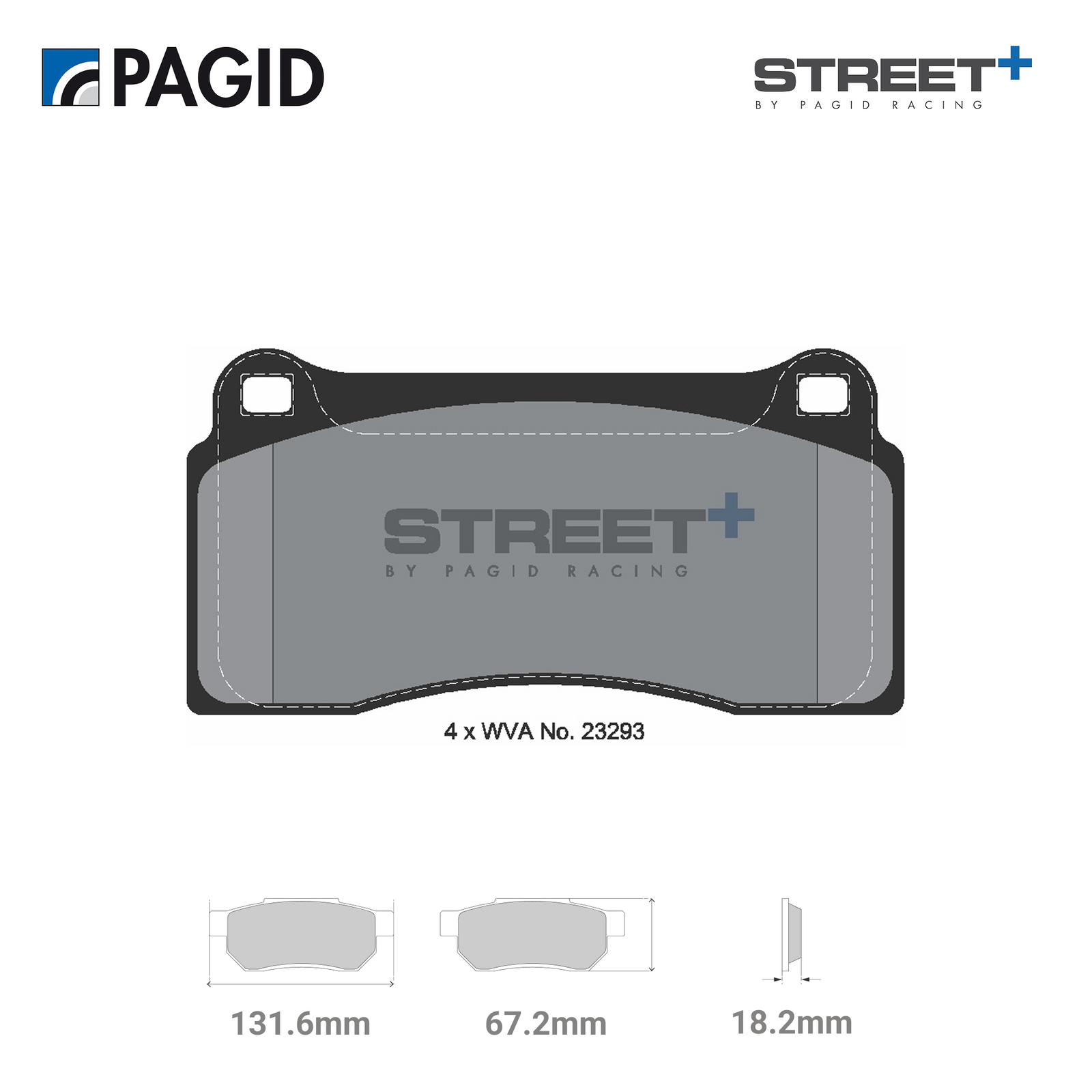 T8021SP2001 Pagid Street+ Brake Pad Set
