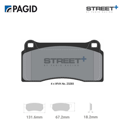 T8021SP2001 Pagid Street+ Brake Pad Set