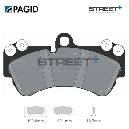 T8037SP2001 Pagid Street+ Brake Pad Set