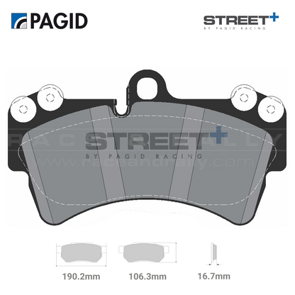 T8038SP2001 Pagid Street+ Brake Pad Set