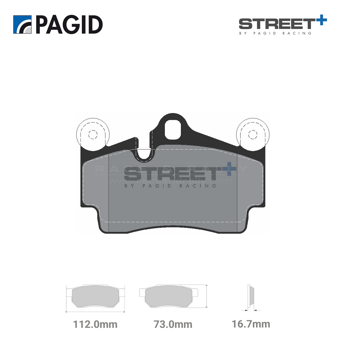 T8039SP2001 Pagid Street+ Brake Pad Set