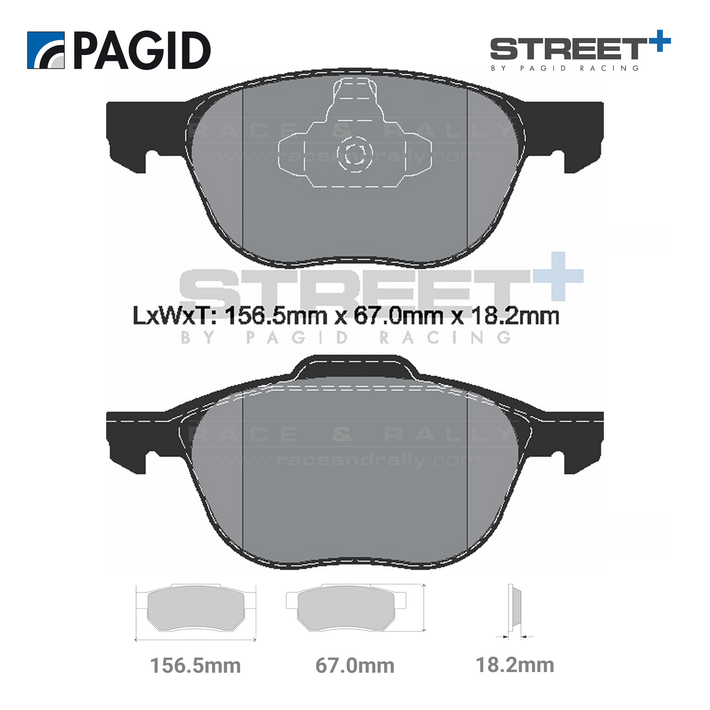 T8041SP2001 Pagid Street+ Brake Pad Set