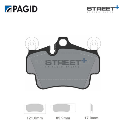 T8054SP2001 Pagid Street+ Brake Pad Set