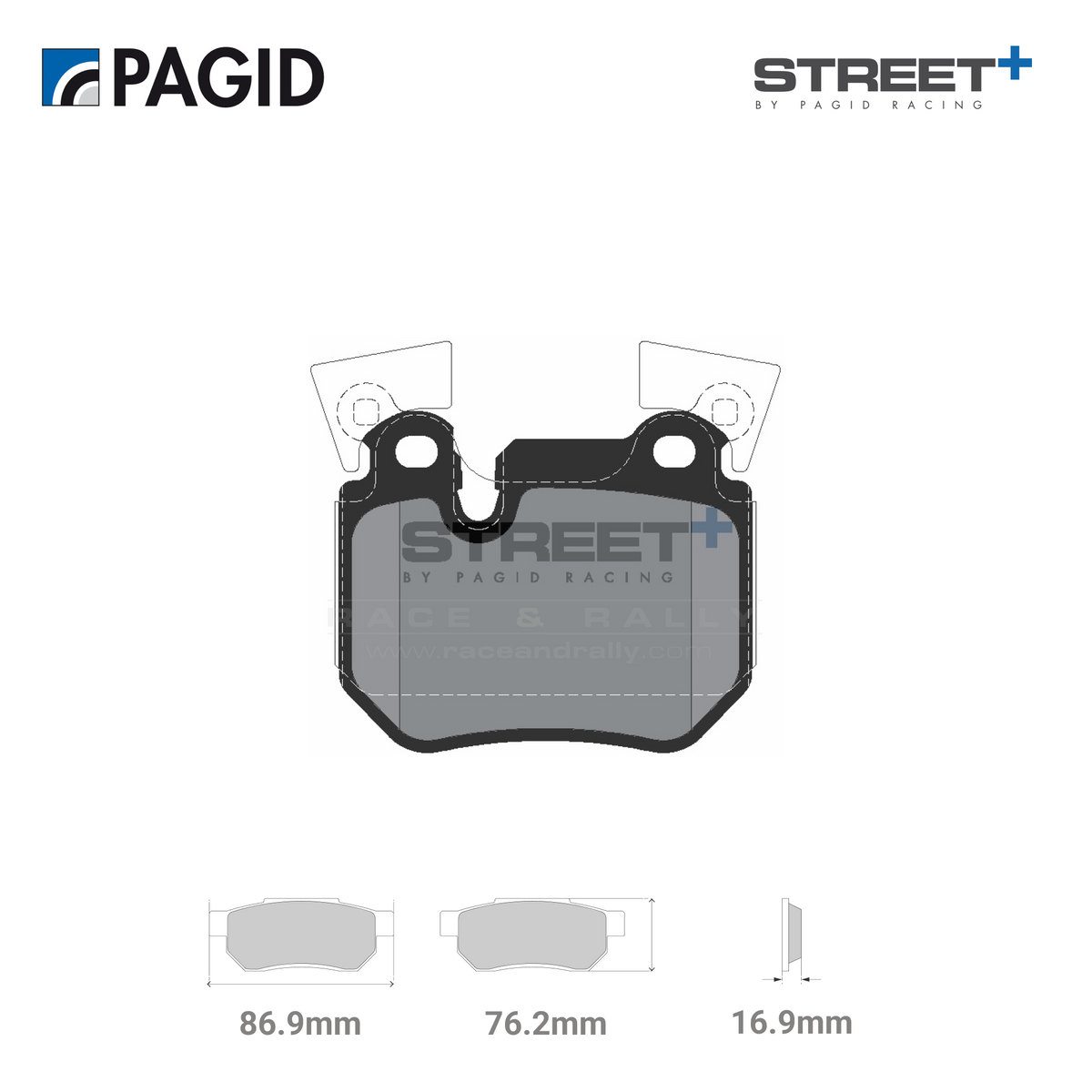 T8067SP2001 Pagid Street+ Brake Pad Set