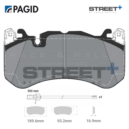 T8073SP2001 Pagid Street+ Brake Pad Set
