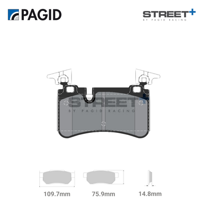 T8074SP2001 Pagid Street+ Brake Pad Set