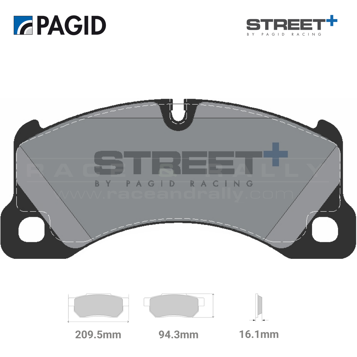 T8077SP2001 Pagid Street+ Brake Pad Set