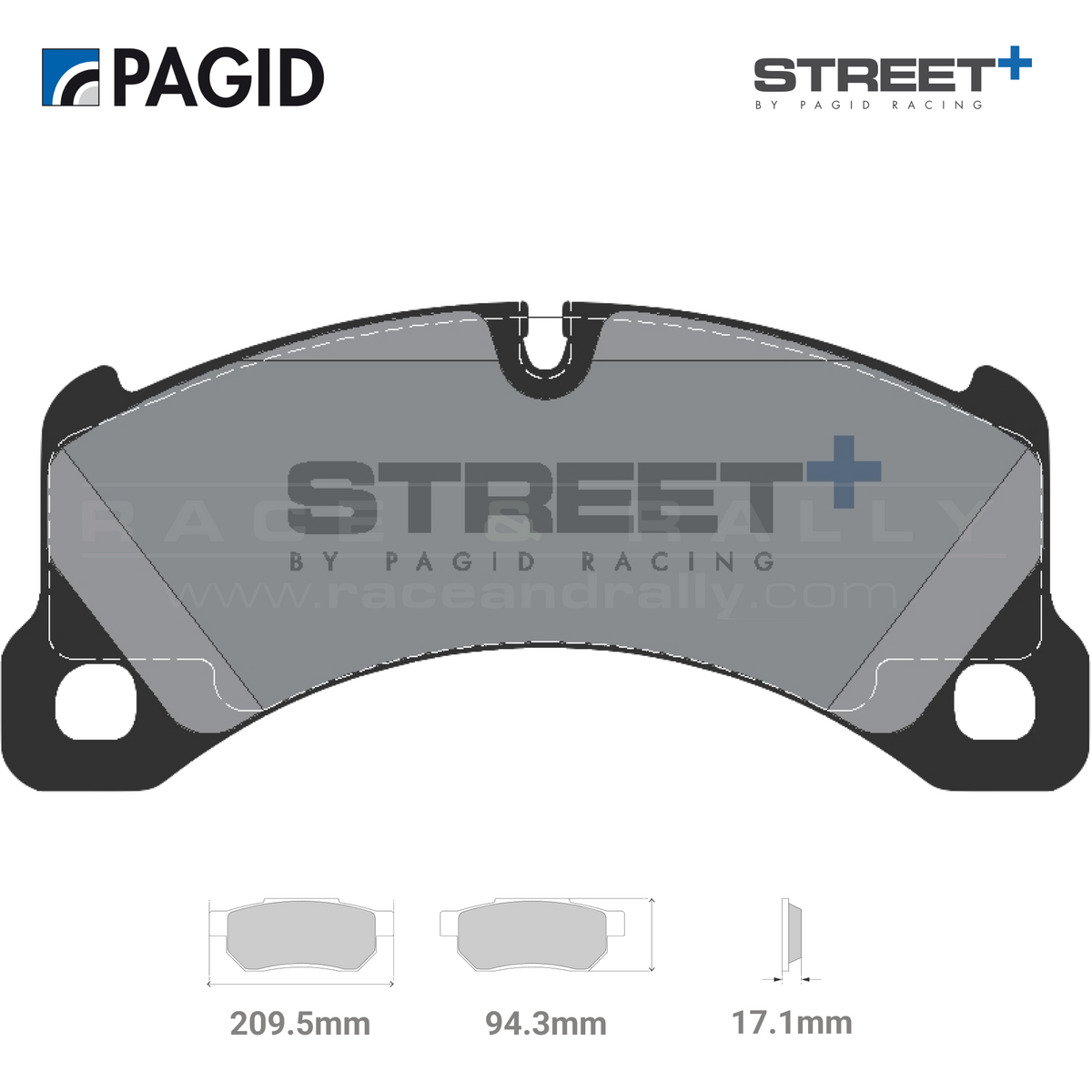 T8087SP2001 Pagid Street+ Brake Pad Set