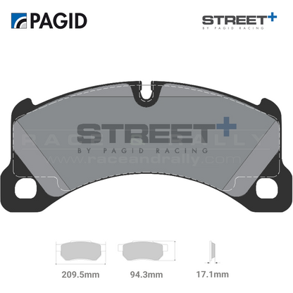 T8087SP2001 Pagid Street+ Brake Pad Set