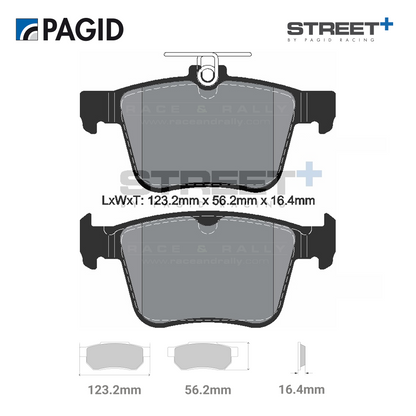 T8102SP2001 Pagid Street+ Brake Pad Set