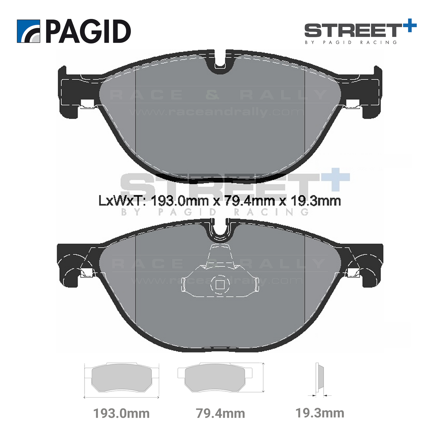 T8106SP2001 Pagid Street+ Brake Pad Set