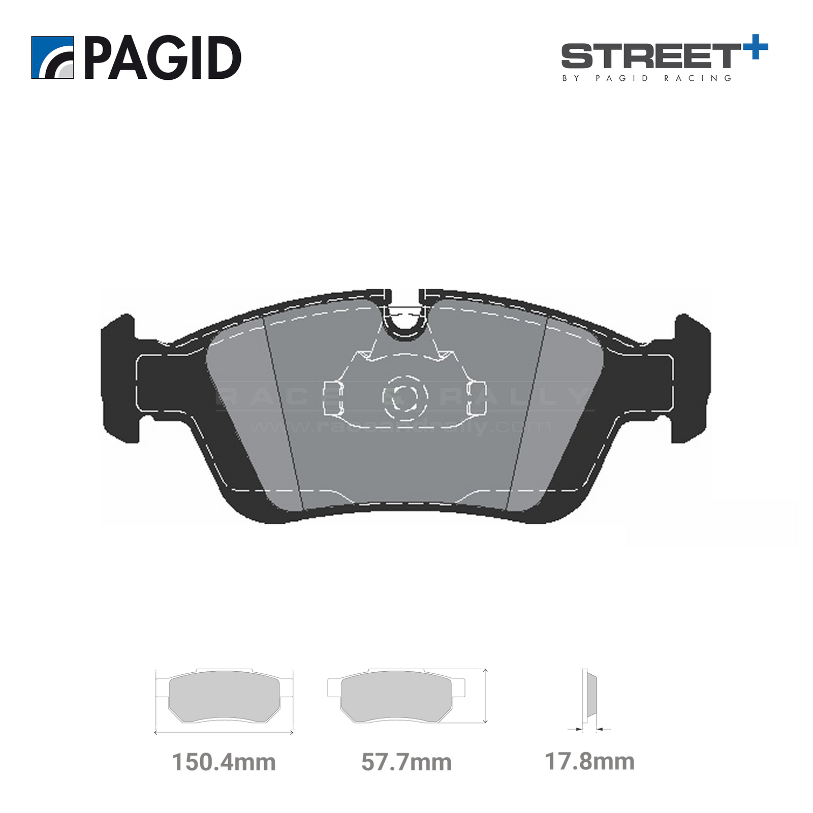 T8168SP2001 Pagid Street+ Brake Pad Set