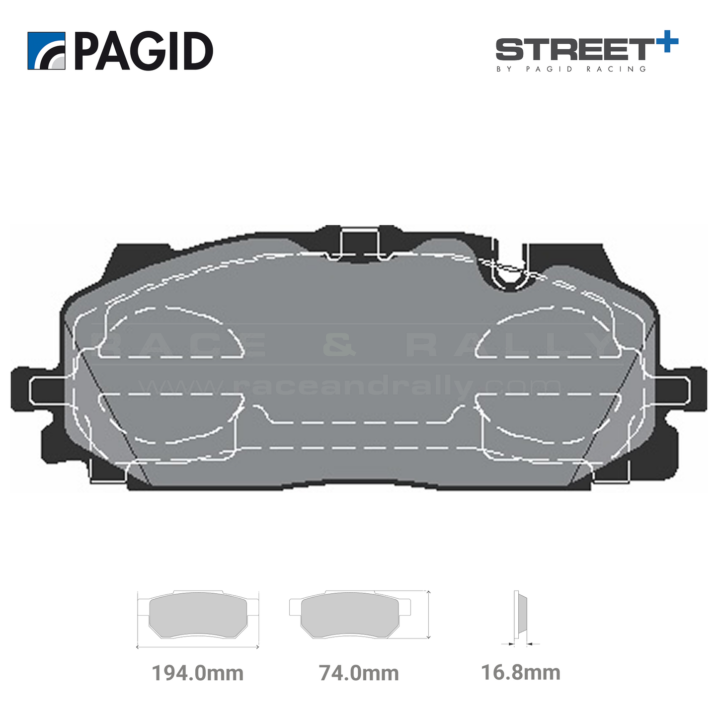 T8233SP2001 Pagid Street+ Brake Pad Set - Cupra