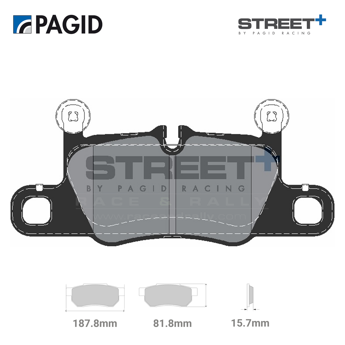 T8272SP2001 Pagid Street+ Brake Pad Set