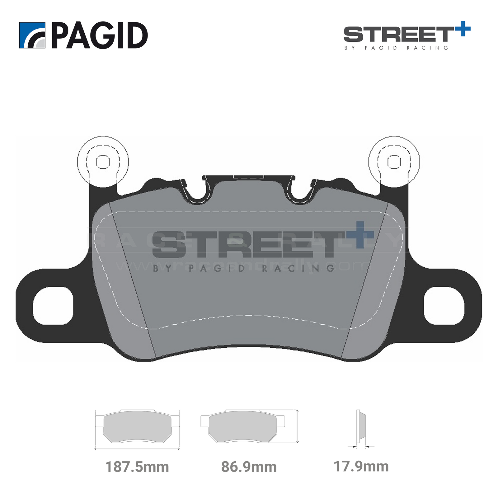 T8277SP2001 Pagid Street+ Brake Pad Set