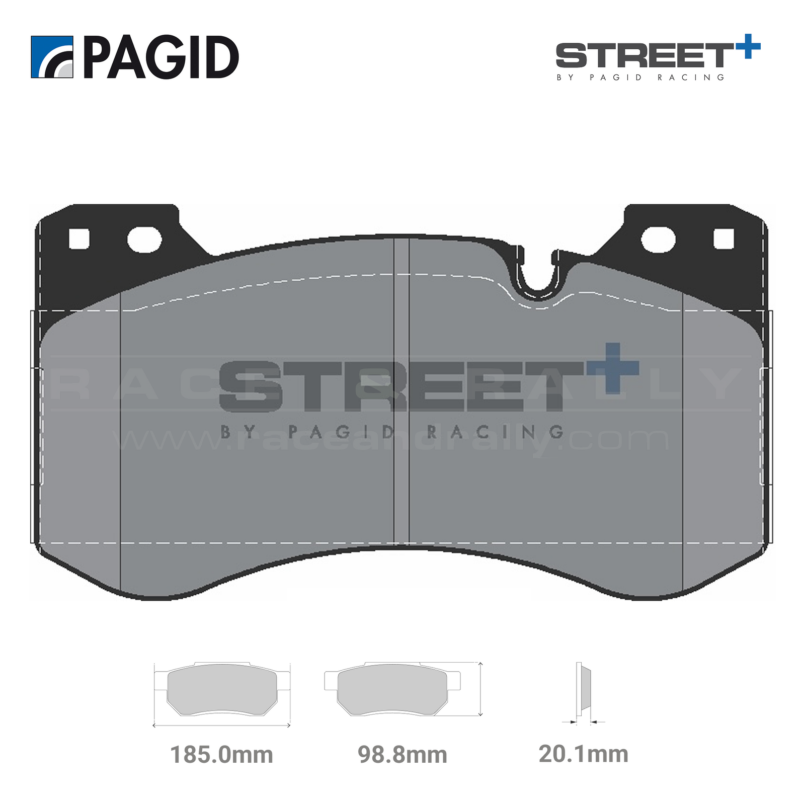 T8282SP2001 Pagid Street+ Brake Pad Set